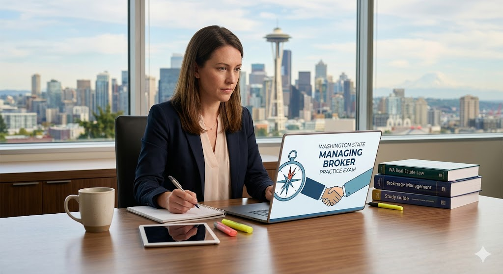 Washington State Managing Broker Practice Exam Banner