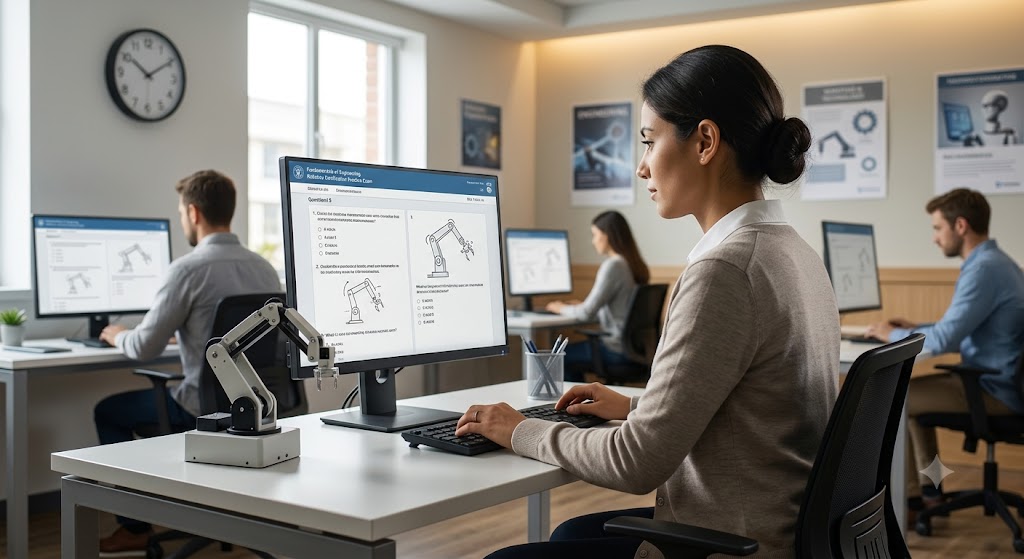 Fundamentals of Engineering Robotics Certification Practice Exam Banner