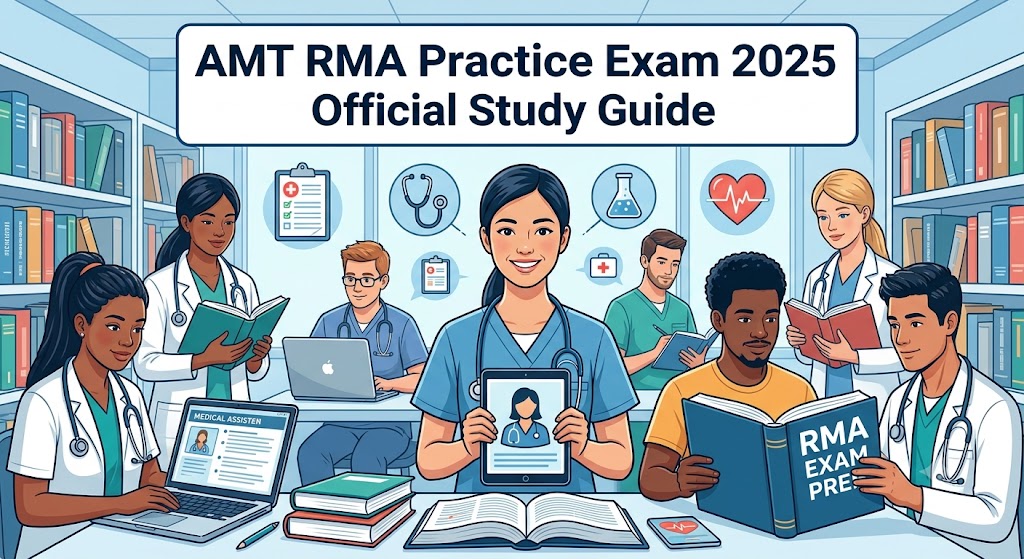 FREE AMT RMA Practice Test 2025 Official Study Guide [PDF] Banner