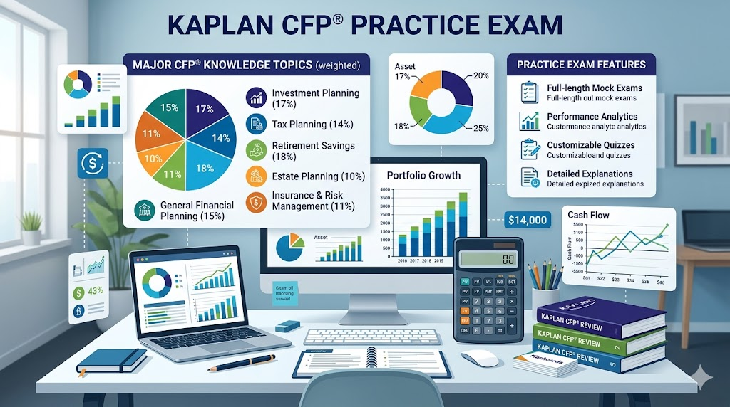 Kaplan Certified Financial Planner (CFP) Practice Test Banner