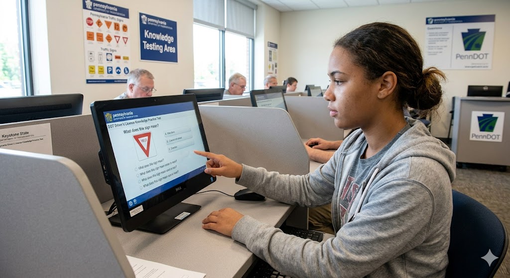 Pennsylvania DOT Driver’s License Knowledge Practice Test Banner
