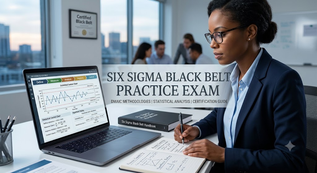 Six Sigma Black Belt Practice Exam Banner