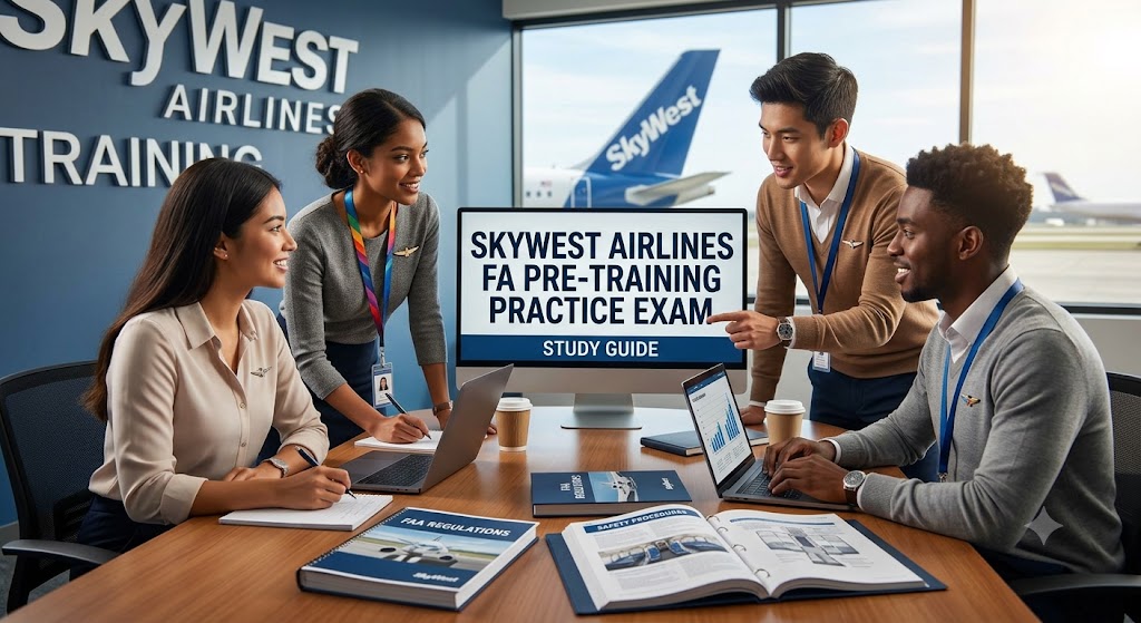 SkyWest FA Pre-Training Practice Exam Banner