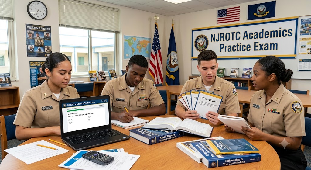 NJROTC Academics Practice Test Banner