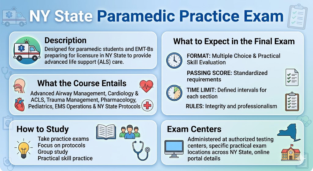 NY State Paramedic Practice Exam Banner