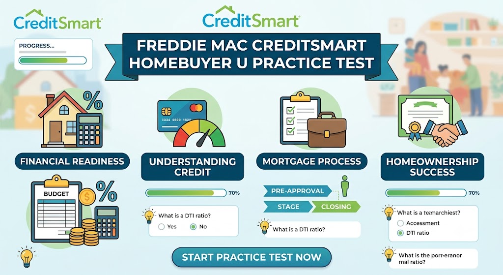Freddie Mac CreditSmart Homebuyer U Practice Test Banner