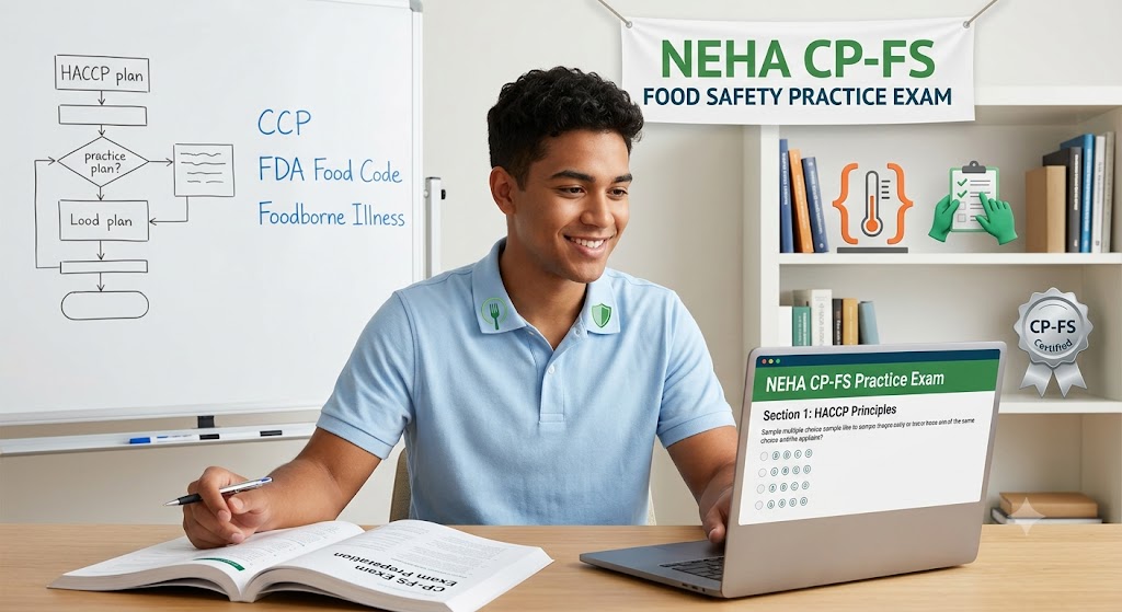 Prepare for the NEHA Environmental Health and Safety Exam. Banner