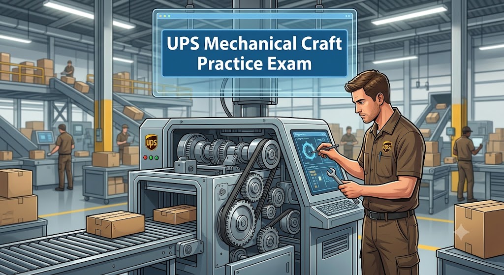 UPS Mechanical Craft Practice Test Banner