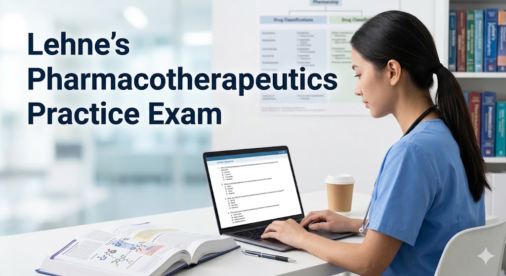 Lehne's Pharmacotherapeutics Practice Test Banner