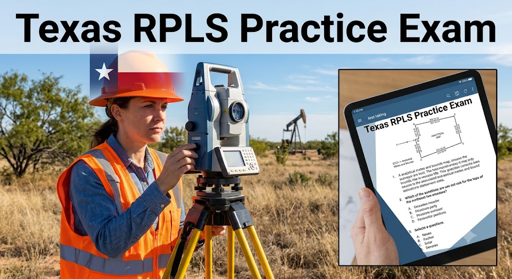 Texas Registered Professional Land Surveyor (RPLS) Practice Test Banner