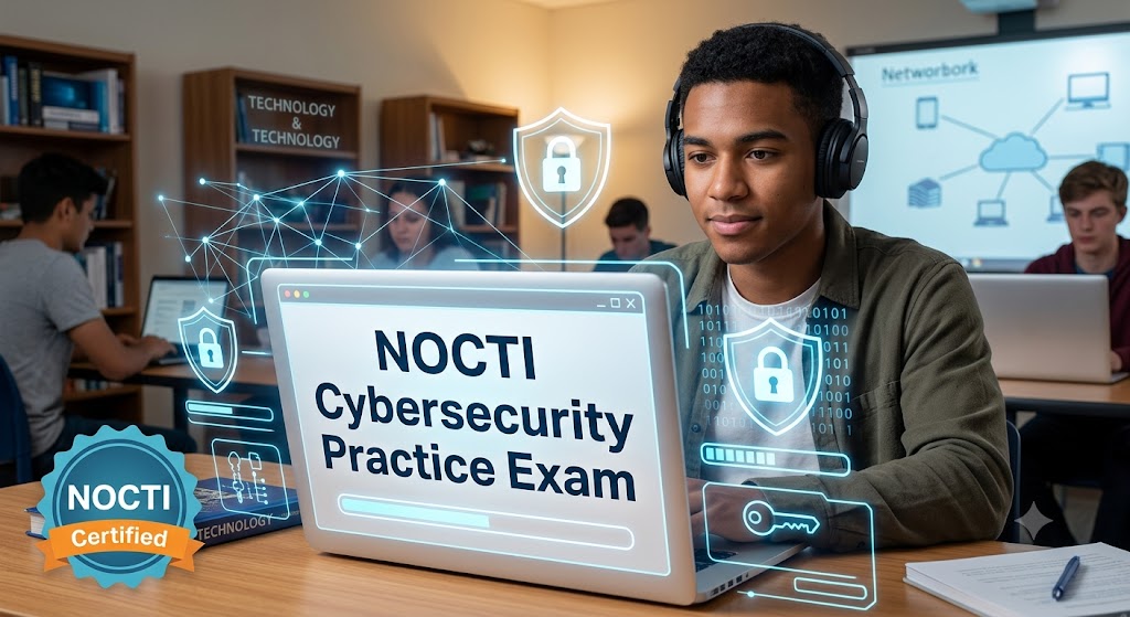 NOCTI Cybersecurity Standard Certification Practice Exam Banner