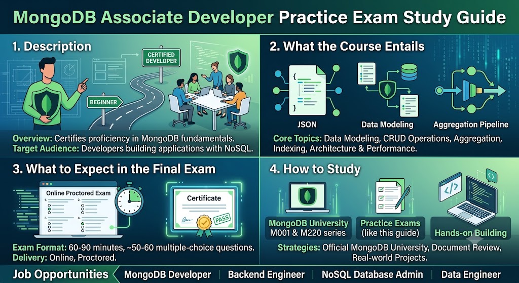 MongoDB Associate Developer Practice Exam Banner