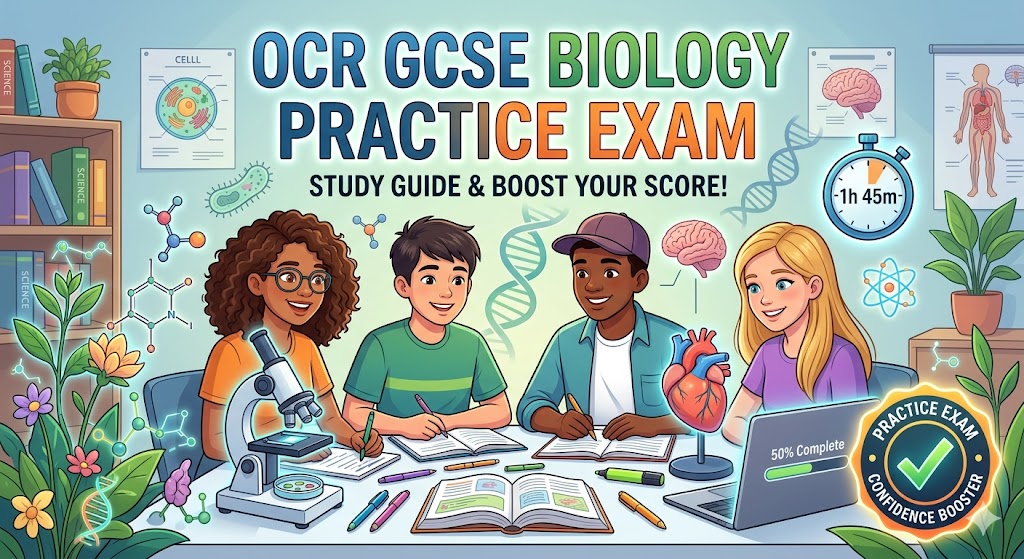 OCR GCSE Biology Practice Exam Banner