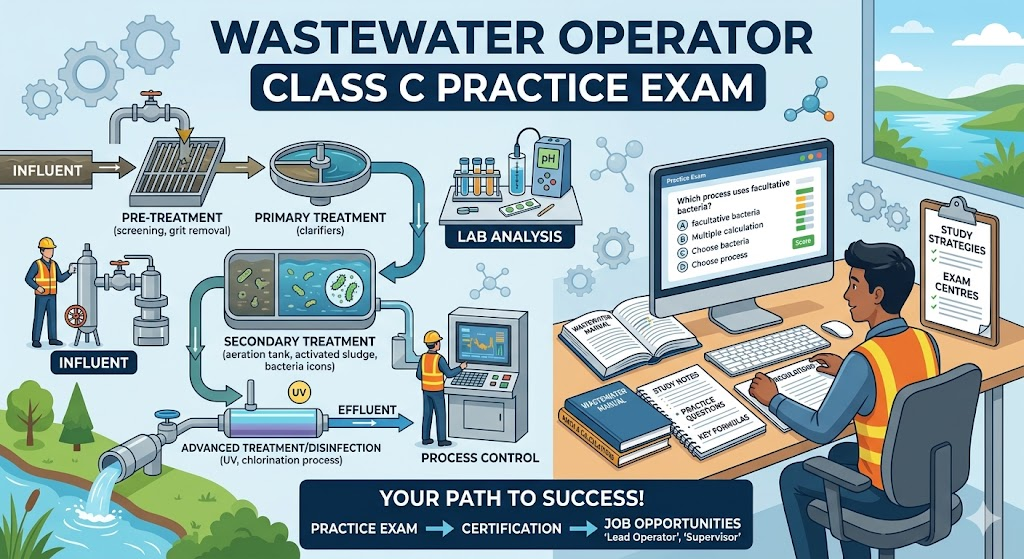 WasteWater Operator Class C Practice Exam Banner
