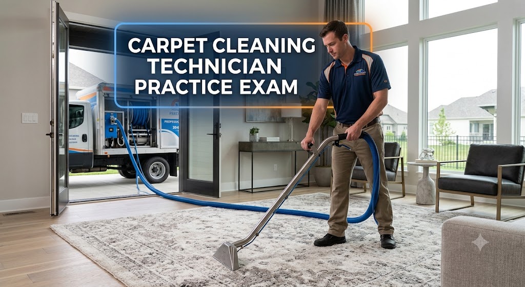 Professional Carpet Cleaning Technician Training Practice Test Banner