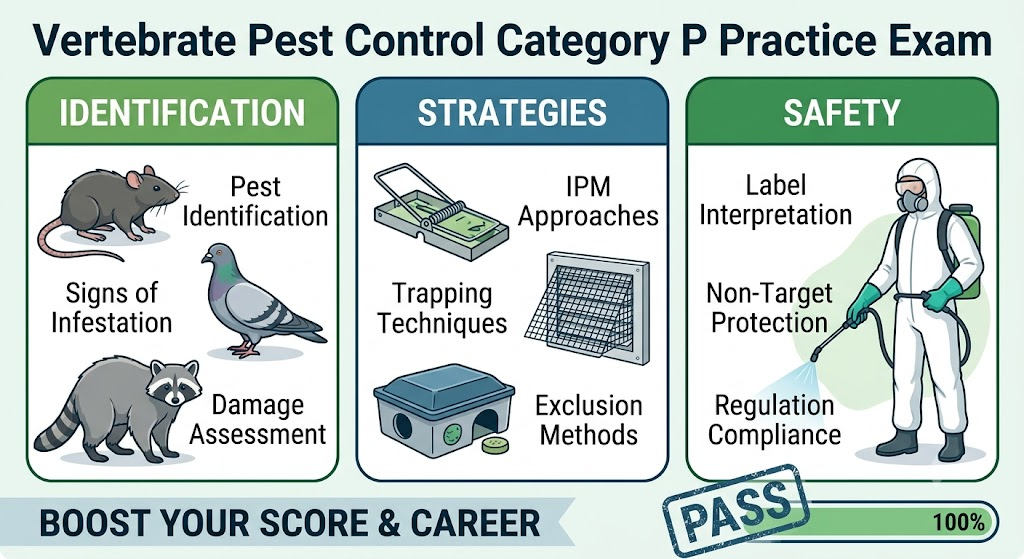 Vertebrate Pest Control (Category P) Practice Test Banner