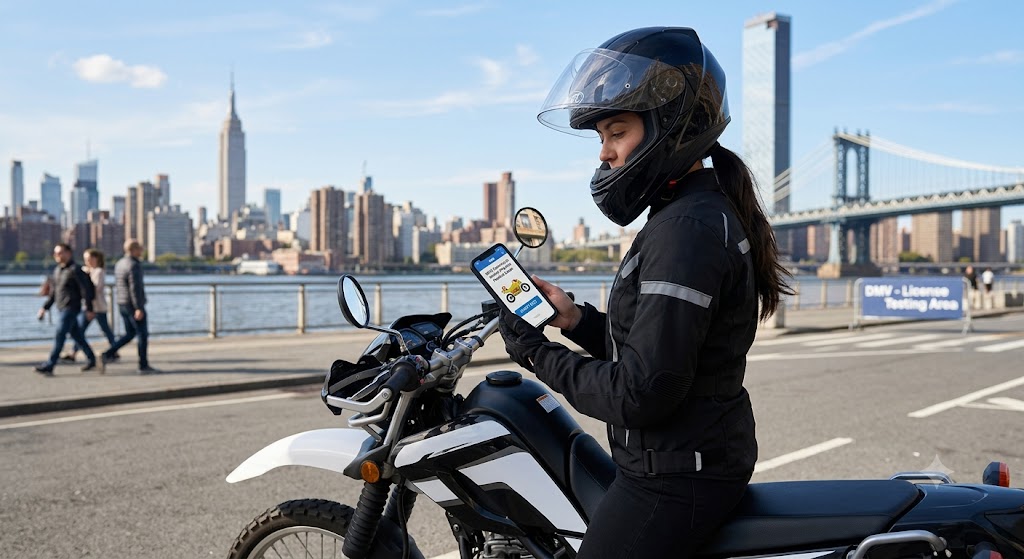 NYC Motorcycle Permit Practice Exam Banner