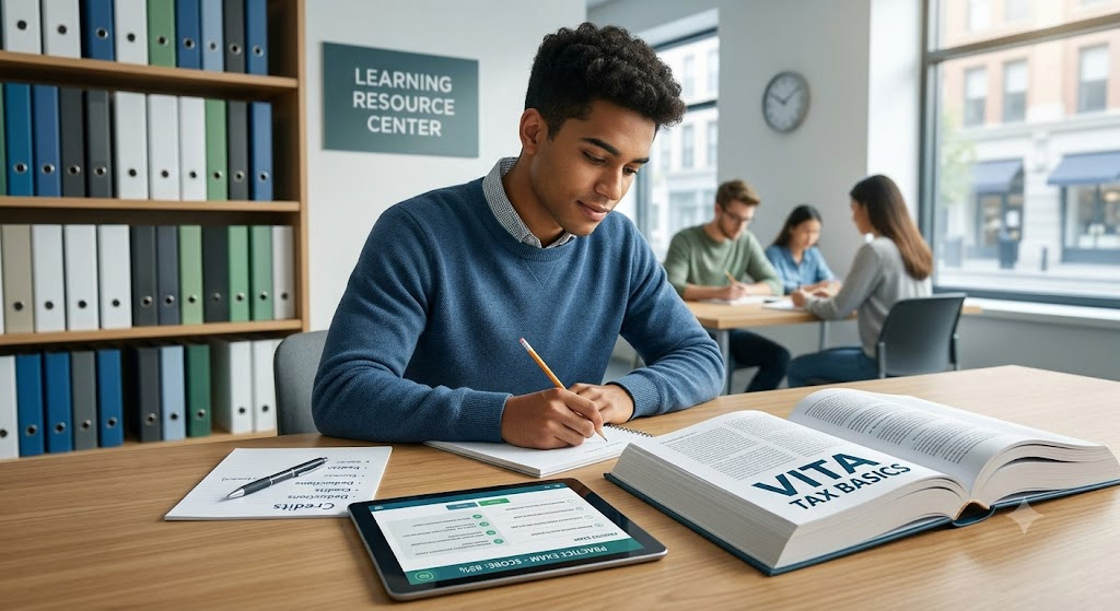 VITA Tax Basics Practice Exam Banner