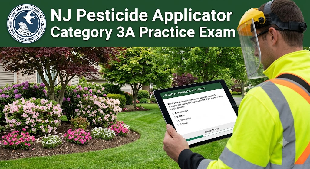 NJ Pesticide Applicator Category 3A Practice Exam Banner