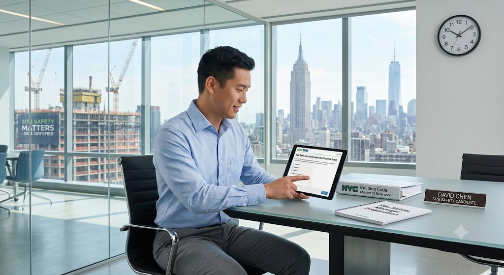 NYC DOB Site Safety Interview Practice Exam Banner