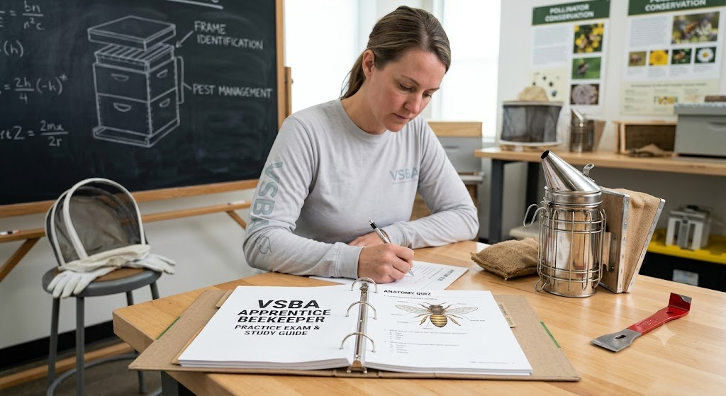 VSBA Virginia Apprentice Beekeeper Practice Exam Banner