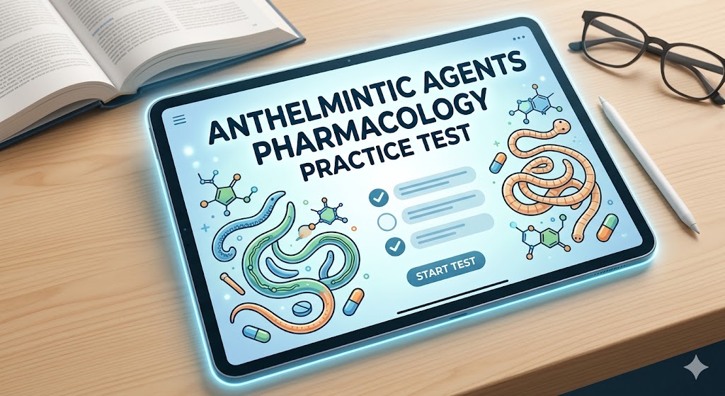 Pharmacology Anthelmintic Agents Practice Test Banner