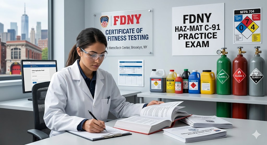 FDNY Hazardous Materials (Haz-Mat) Practice Exam Banner