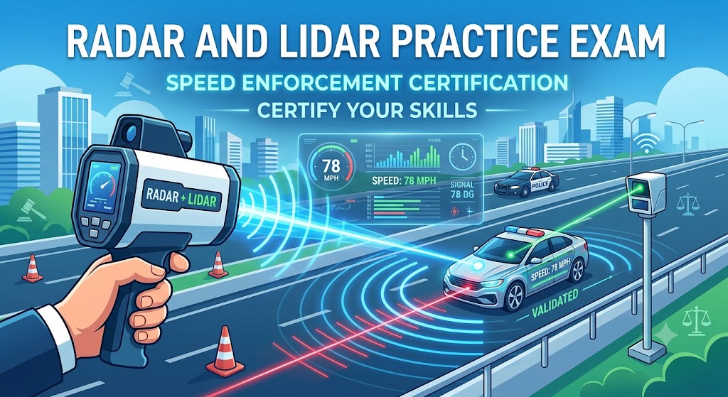 Radio Detection And Ranging (RADAR) / Light Detection And Ranging (LIDAR) Practice Exam Banner