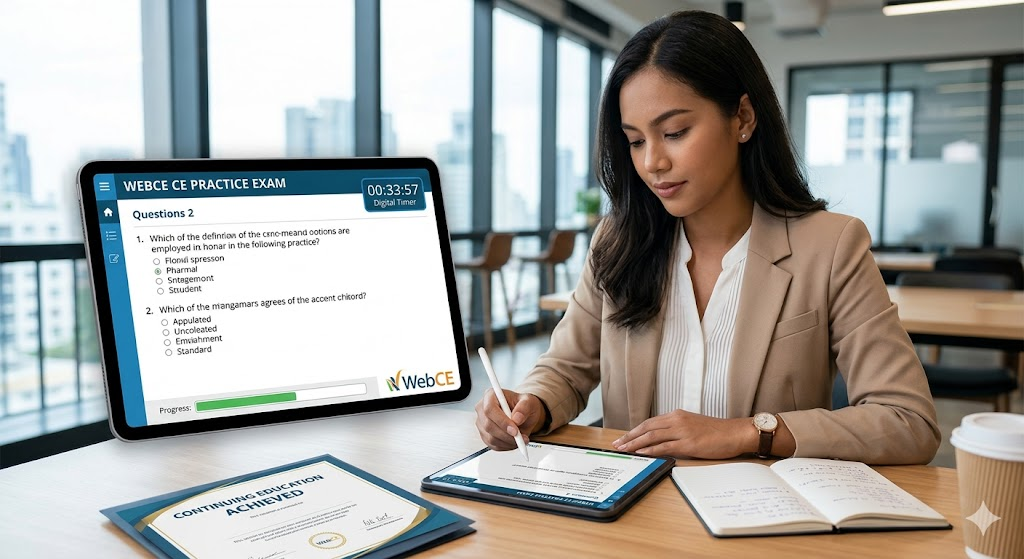 WebCE Continuing Education (CE) Practice Test Banner