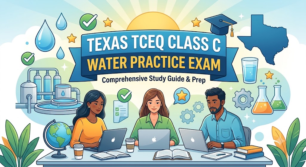 Texas TCEQ Class C Water License Practice Banner