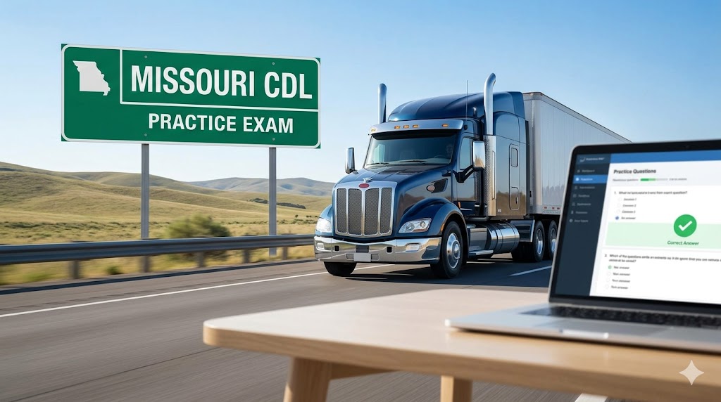 Missouri CDL Practice Exam Banner