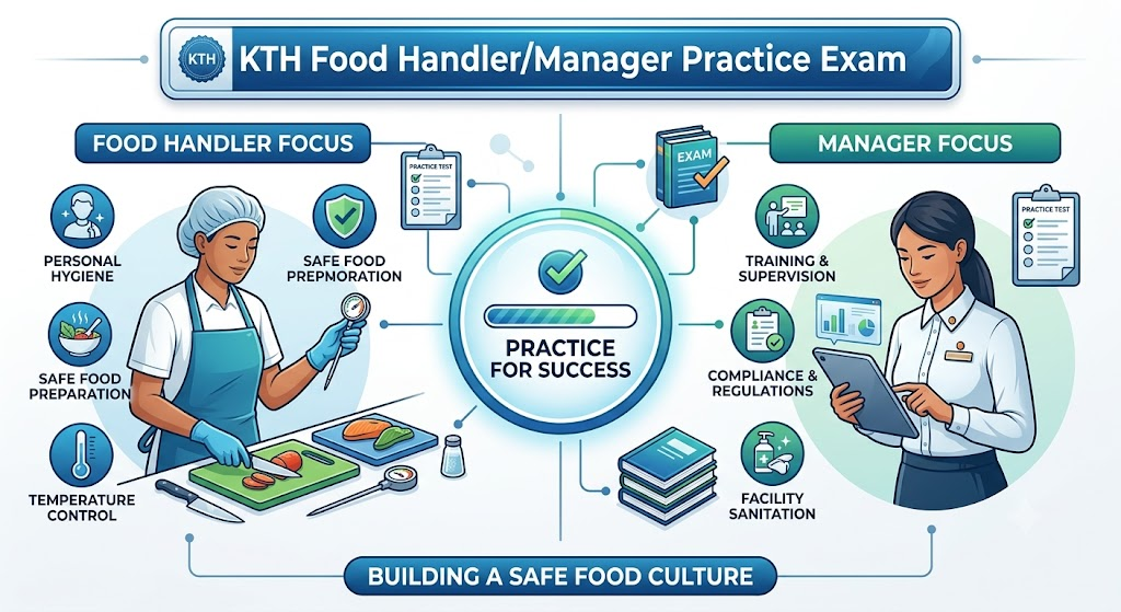 KTH Food Handler/Manager Practice Exam Banner