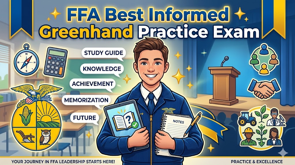 FFA Best Informed Greenhand (BIG) Practice Exam Banner