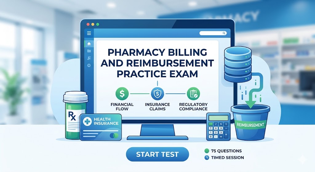 Pharmacy Billing and Reimbursement Practice Test Banner