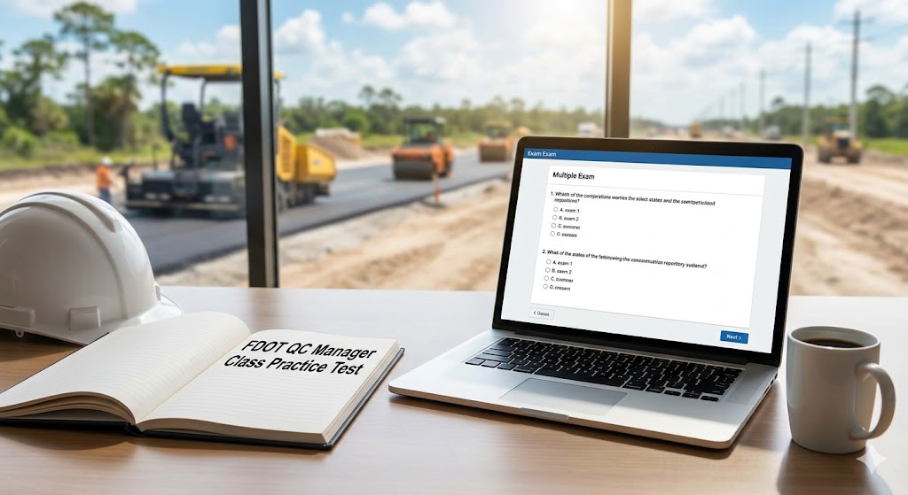 FDOT Quality Control (QC) Manager Class Practice Test Banner