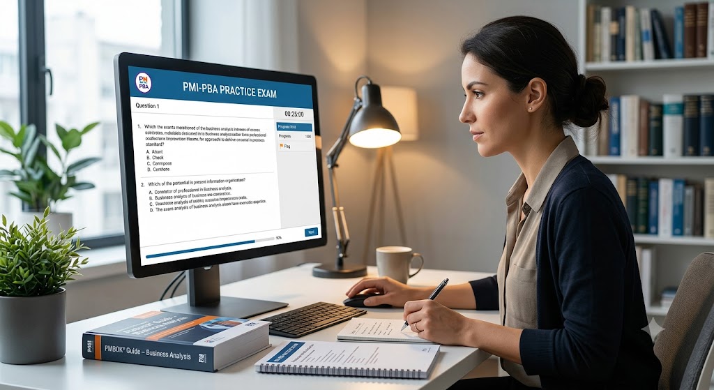 Project Management Institute (PMI) Professional in Business Analysis Practice Exam Banner