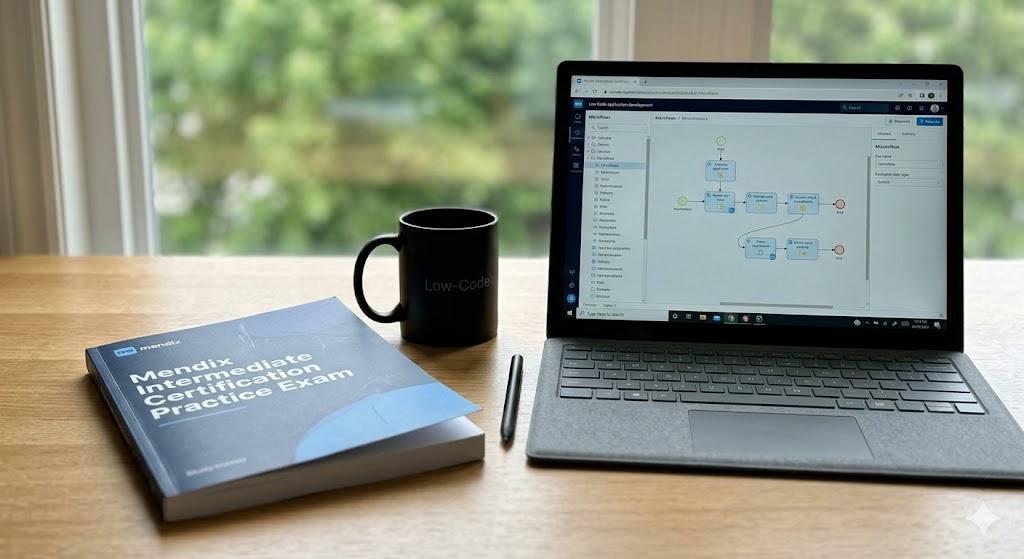Mendix Intermediate Certification Practice Exam Banner
