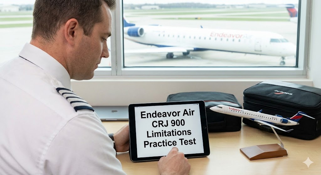 Endeavor Air CRJ 900 Limitations Practice Test Banner
