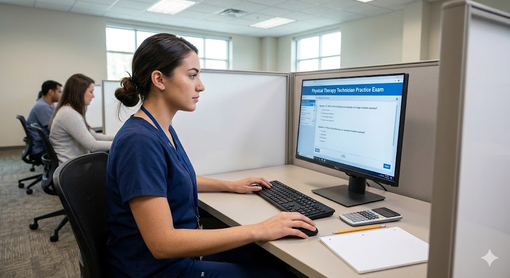 Physical Therapy Technician Certification  (PTTC) Practice Exam Banner