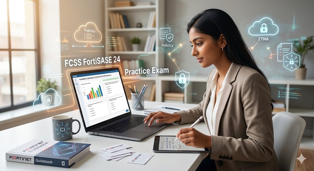 FCSS FortiSASE 24 Administrator (FCSS_SASE_AD-24) Practice Exam Banner