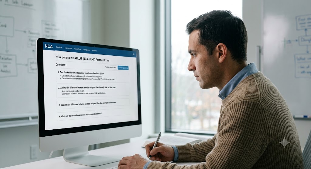 NCA Generative AI LLM (NCA-GENL) Practice Exam Banner