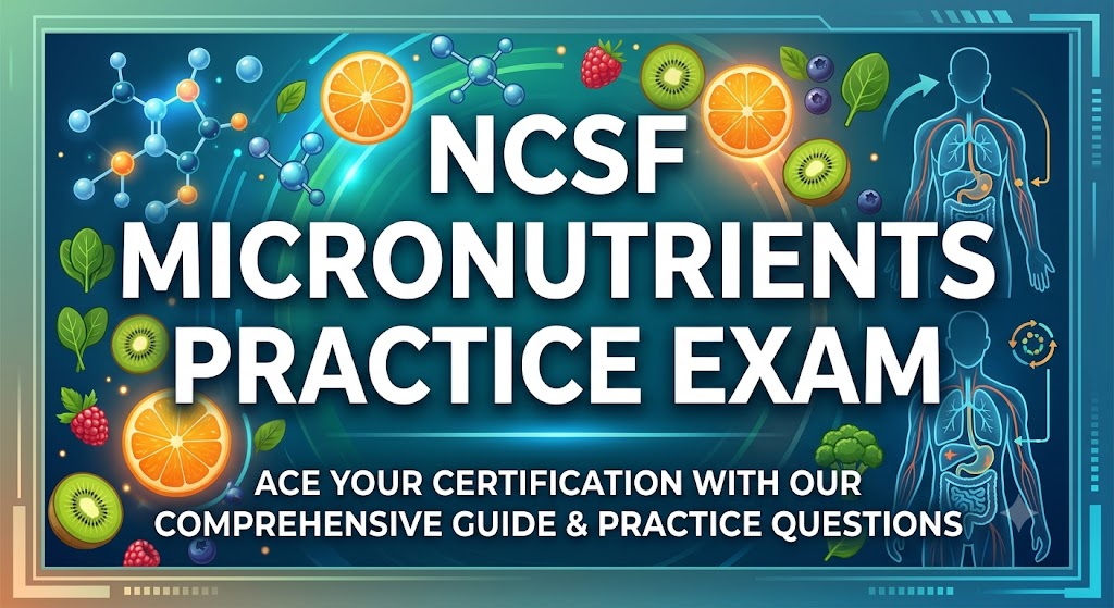 NCSF Micronutrients Practice Test Banner