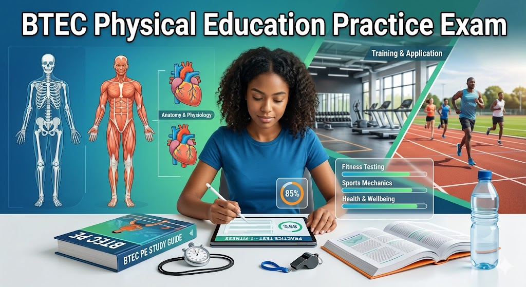 BTEC Physical Education Practice Test Banner