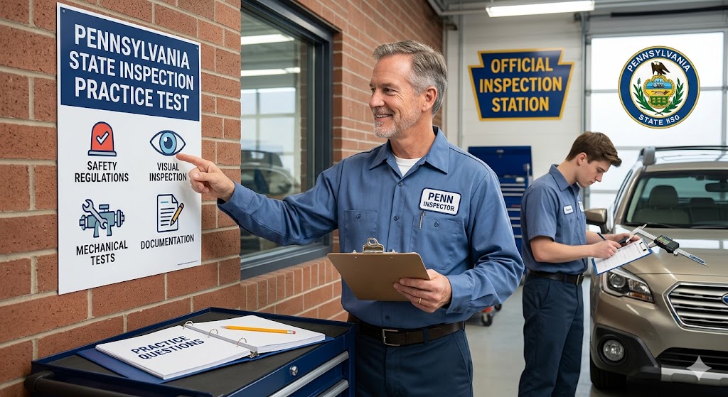 Pennsylvania State Inspection Practice Test Banner