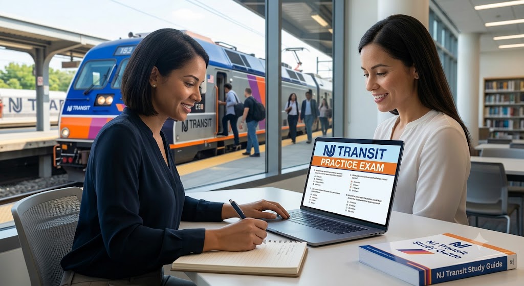 NJ Transit Practice Exam Banner