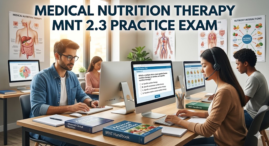 Medical Nutrition Therapy (MNT) 2.3 Practice Exam Banner