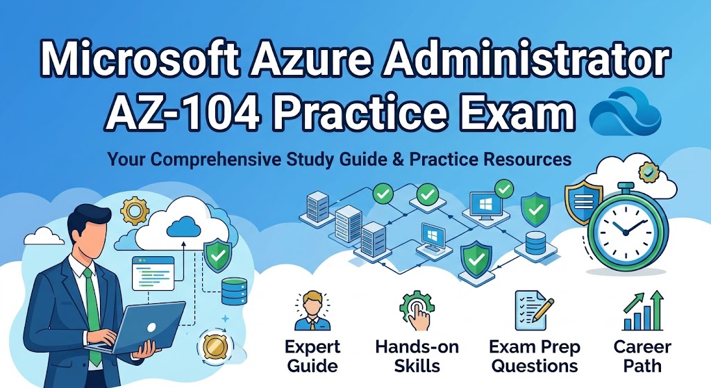 Microsoft Azure Administrator (AZ104) Practice Exam Banner