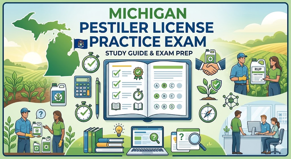 Michigan Pesticide Dealer License Practice Exam Banner
