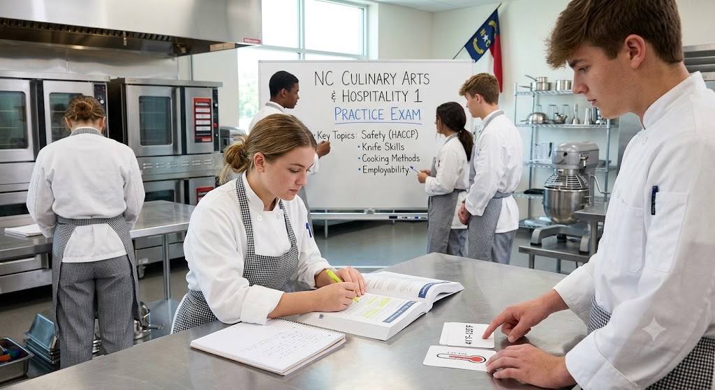 NC Culinary Arts & Hospitality 1 Practice Exam Banner