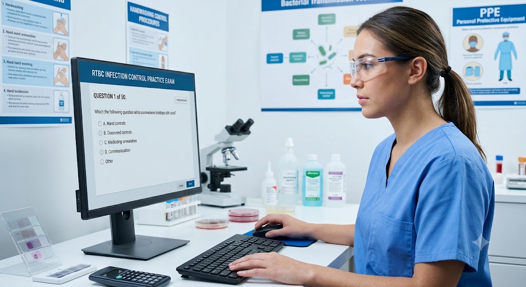 RTBC Infection Control Practice Test Banner